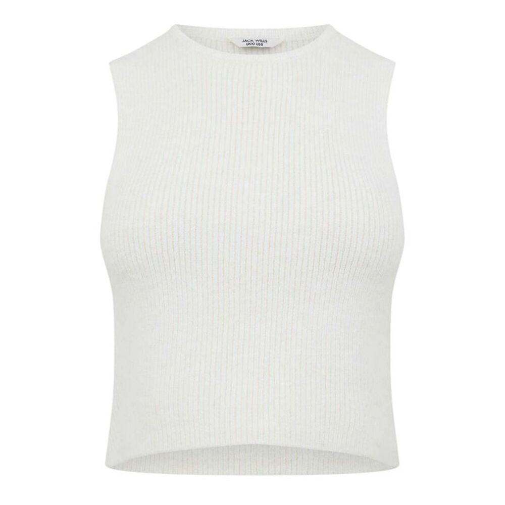 Jack Wills Womens/Ladies Knitted Tank Top / Vintage White
